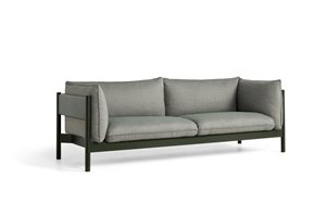HAY - 3 pers. sofa - Arbour - ATLAS 931 / BOTTLE GREEN WATER-BASED LACQUERED SOLID BEECH